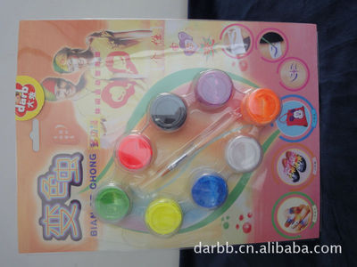 大班正品12色與8色變色蟲水性人體熒光顏料 創(chuàng)意文化用品供應介紹